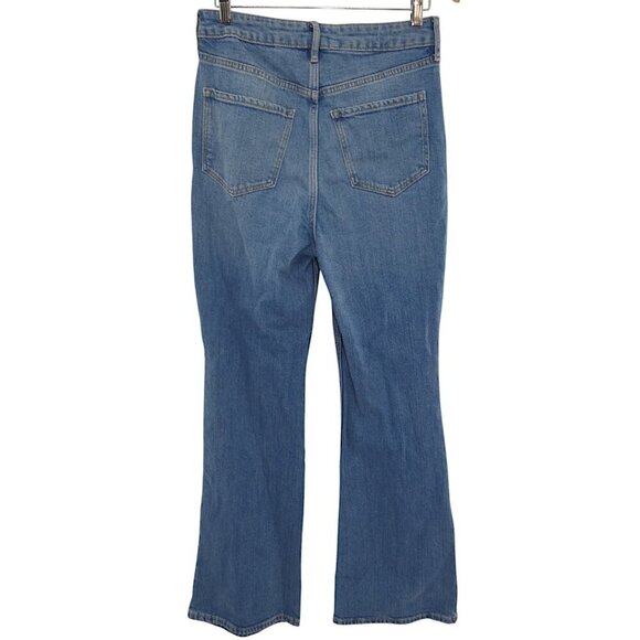 NWT Old Navy Higher High-Rise Flare Jeans Medium Wash 6 - Picture 3 of 8